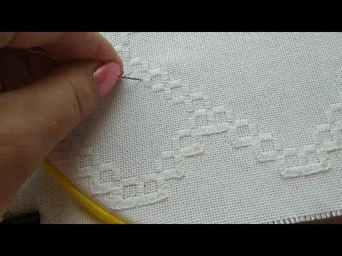 Видео: Рахункова гладь, хардангер./Hardanger embroidery/