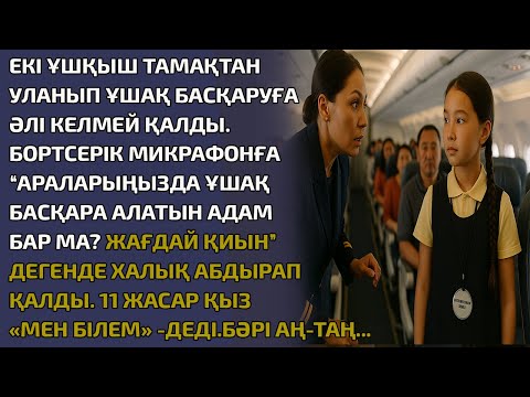 Видео: Екі ұшқыш тамақтан уланып ұшақ басқаруға әлі келмей қалады. Бортсерік микрафонға “Аралаңызда ұшақ