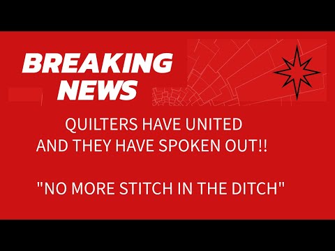 Видео: Объединённые лоскутные мастера! — Больше никаких стежков в канаве