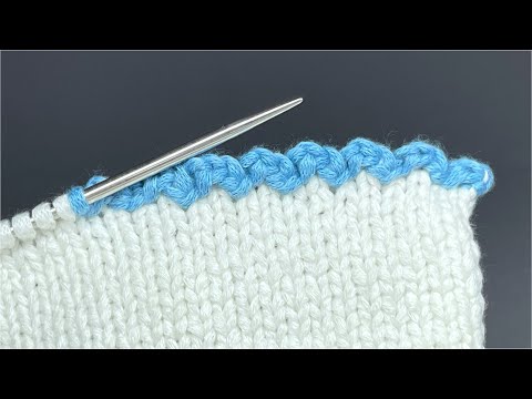 Видео: ВСЕГО 2 ПЕТЛИ ПРЕВРАТЯТ ОБЫЧНЫЙ КРАЙ В ТАКУЮ КРАСОТУ 🔥Простой способ закрытия петель