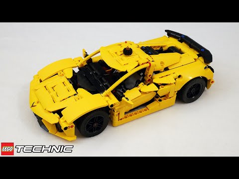 Видео: Больше желтых деталей! ЛЕГО Техник 42205 Chevrolet Corvette Stingray подробный обзор новинки 2025