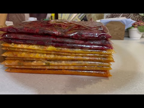 Видео: Большие заготовки в заморозку💪😋Наборы для супов, зажарки, миксы