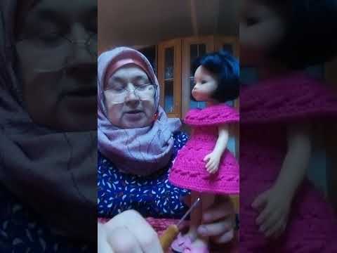 Видео: Платье крючком для куклы Paola-reina. Авторская работа.Экспресс  м.к.