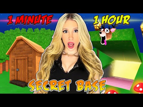 Видео: 1 минута против 10 минут против 1 часа СЕКРЕТНАЯ БАЗА в 99 НОЧЕЙ В ЛЕСУ...