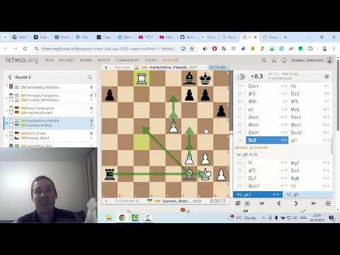 Видео: Європейська шахова Ліга Чемпіонів 2025. Огляд 2 туру. European Chess Club Cup 2025