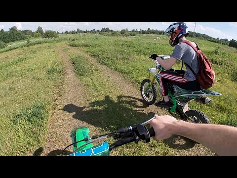 Видео: Покатушка На Питбайках По Полям и Лесу [GoPro]