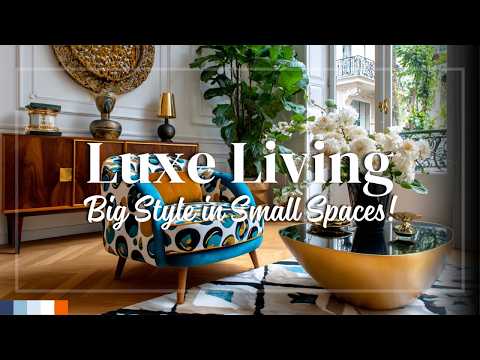 Видео: Максималистский декор маленькой квартиры 🌸 Блестящие решения для хранения с роскошной энергией