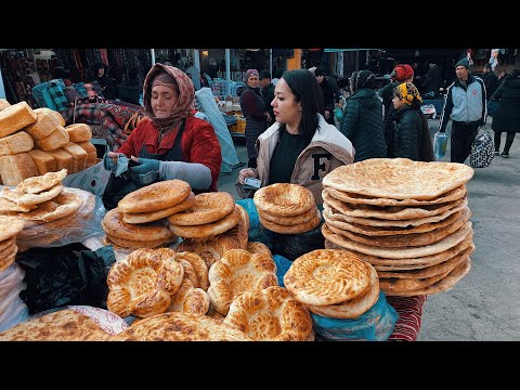Видео: УЗБЕКИСТАН сегодня! БАЗАР и цены! СОЧНАЯ САМСА, шашлык и уличная ЕДА! Сумаляк!