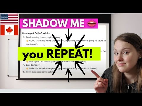 Видео: «Тень со мной»: упражнение по тренировке американского акцента
