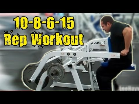 Видео: Тренировка Винса Жиронды по схеме 10-8-6-15 повторений