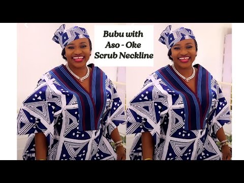 Видео: КАК СДЕЛАТЬ БУБУ С ВЫРЕЗОМ В СТИЛЕ ASO-OKE || Очень подробный #кафтан #бубу