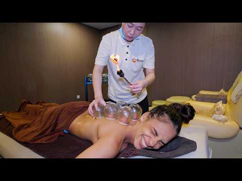 Видео: ASMR: 🔥 ИНТЕНСИВНЫЙ китайский ОГНЕННЫЙ баночный массаж и массаж всего тела!
