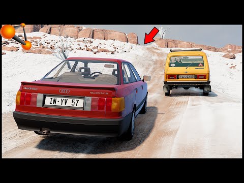 Видео: КТО ЗАЕДЕТ В СНЕЖНУЮ ГОРУ? Битва ПРИВОДОВ! - BeamNg Drive