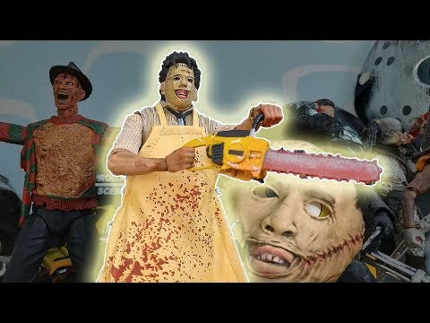 Видео: Фигурка Кожаное лицо из фильма Техасская резня бензопилой