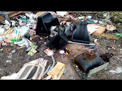 Видео: Мои находки на свалке!Нашел ноутбук!монитор.