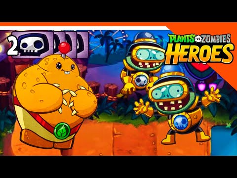 Видео: 🥝 НОВЫЙ ГЕРОЙ БА-БАХ 🧟‍♂️ Plants vs. Zombies Heroes (Растения против зомби Герои) Прохождение
