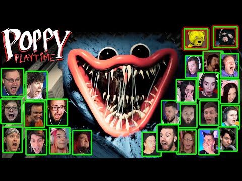 Видео: Реакция Летсплейщиков на Скример Хаги Ваги в Poppy Playtime Chapter 1