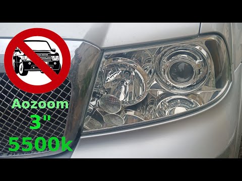 Видео: Антипонторезка #2 Установили светодиодные bi led линзы Aozoom в фары