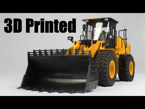 Видео: 3D-печатный колесный погрузчик