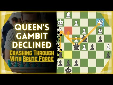 Видео: Сокрушение их обороны с помощью отклоненного ферзевого гамбита
