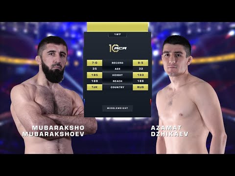 Видео: Мубаракшо Мубаракшоев vs. Азамат Джикаев | Mubaraksho Mubarakshoev vs. Azamat Dzhikaev | ACA 187