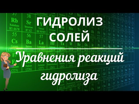 Видео: Гидролиз солей