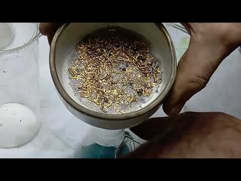 Видео: Аффинаж золота из штырьков компютерных разьёмов.