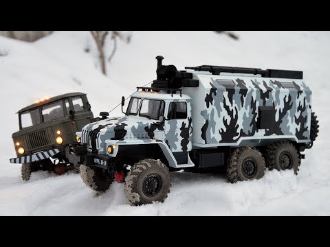 Видео: WPL B36 "Урал 4320" и WPL B24 "ГАЗ_66" модели на заказ!