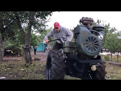 Видео: Мотоблок на базі кпп ЗАЗ 968М , моя версія , частина 10 !!!