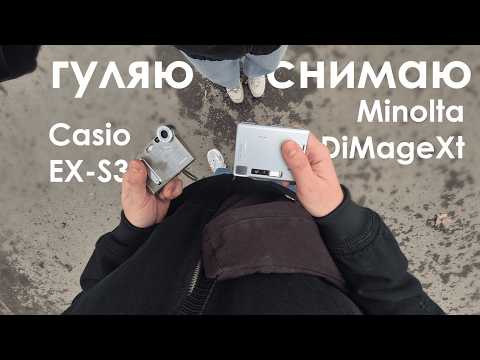 Видео: гуляю и снимаю (3): шторм, Casio EX-S3 и Minolta DiMage Xt