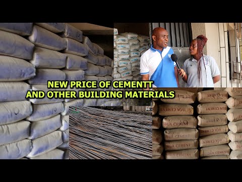Видео: Новая стоимость цементной арматуры и других строительных материалов в Нигерии