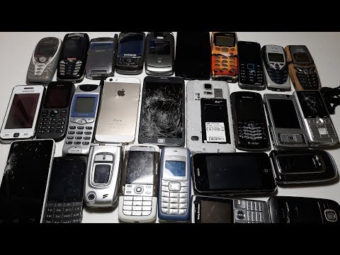 Видео: 80 Телефонов Германии за 30$. Крутой улов. iPhone 5. Nokia 5110. Nokia 5700. Nokia 8310. Nokia 5210