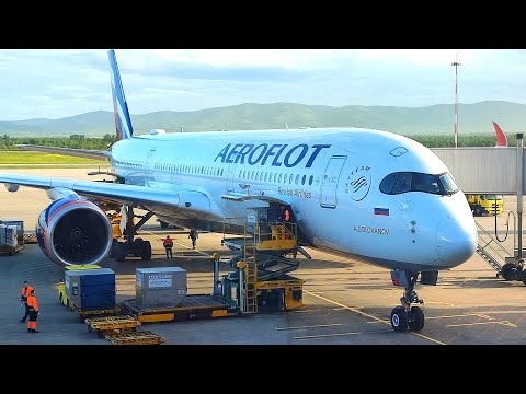 Видео: Airbus A350-900 Перелёт Москва-Владивосток а/к Аэрофлот