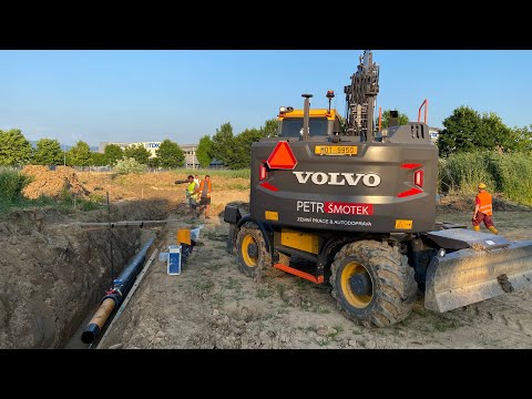 Видео: Перенос газопровода на 150 м за 16 часов / Ночной шторм / 4K