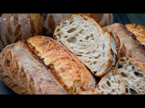 Видео: Хлеб на закваске/Тартин на закваске/Sourdough Bread/Бездрожжевой хлеб