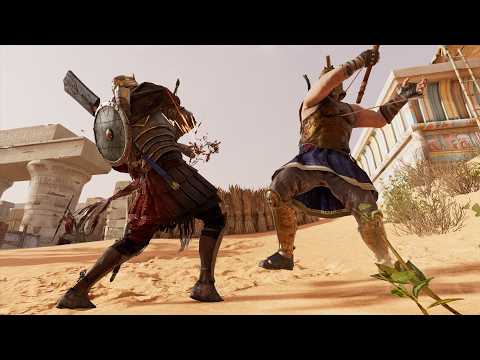 Видео: Кринж в пещере и ГИГАНТЫ в Assassin's Creed Origins: Что это за монстры?