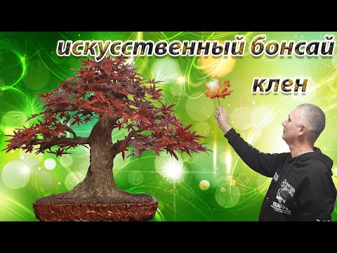 Видео: Осенний искусственный бонсай Клен / Bonsay Maple