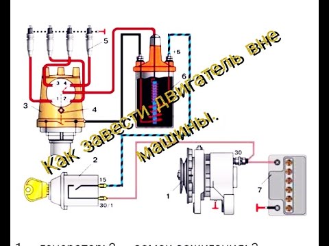 Видео: как завести двигатель ваз без авто часть 1
