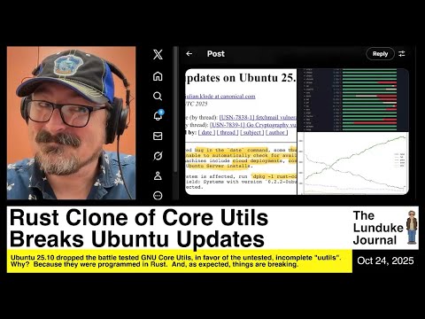 Видео: Клон Rust Core Utils ломает обновления Ubuntu