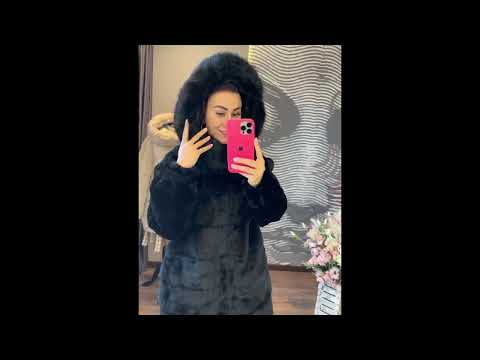 Видео: еко шуба чорна на змійці