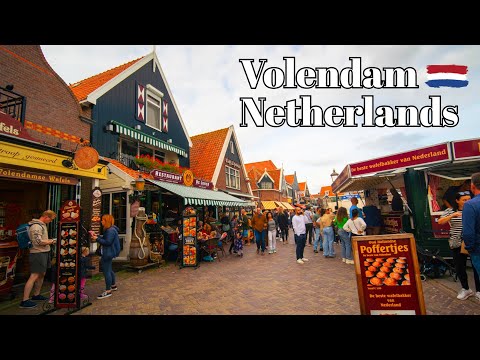 Видео: 🇳🇱 Волендам, Нидерланды: Голландская деревня в списке красивых мест, которые нельзя пропустить (Суб)
