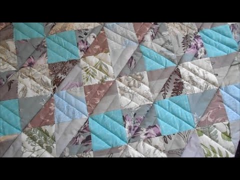 Видео: двухстороннее лоскутное одеяло