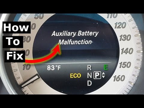 Видео: Неисправность вспомогательной батареи: замена Mercedes E-класса W212