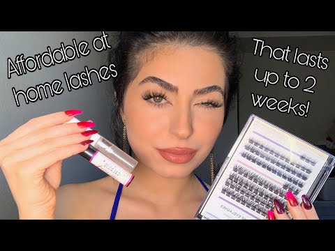 Видео: Доступные ресницы от Amazon для самостоятельного наращивания | Использование клея для ресниц Cala...