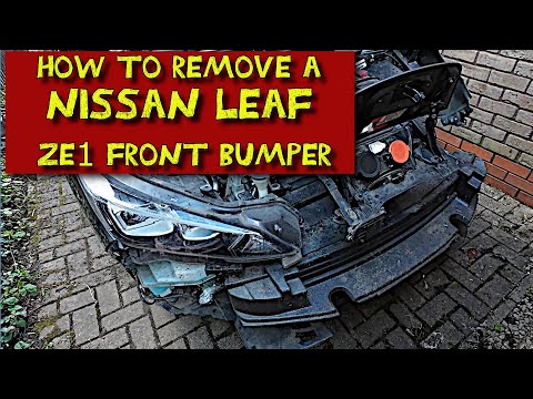 Видео: Как снять передний бампер Nissan Leaf ZE1 — руководство по снятию переднего бампера Nissan Leaf G...