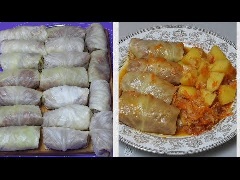 Видео: Үйде орамжапырақ (капуста ) болса , өте дәмді тағам