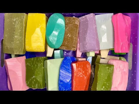 Видео: ASMR🧼Cutting dry soap 🔪Leftovers 🤤🎶🔪Резка сухих обрезков мыла💜🩷💛🩵🧡🖤🤍❤️💚