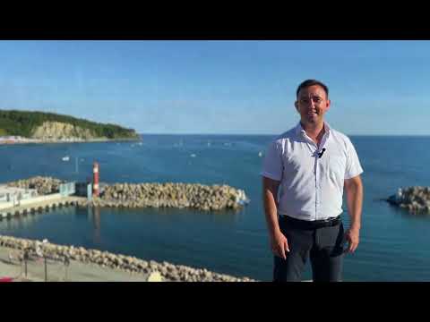 Видео: В КП "Русское Море" Комплекс апартаментов "Морской Бриз"в Яхт клубе п.Ольгинка , Черное море