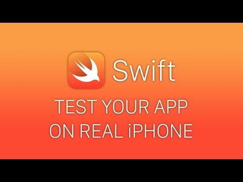 Видео: Swift 4 Уроки Xcode 10 - Как тестировать приложение на реальном iPhone  - How to test app on iPhone