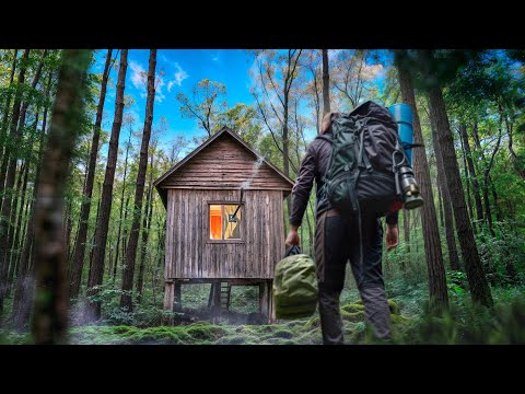 Видео: НОЧЕВКА в ОХОТНИЧЬЕМ домике | СТРАННАЯ НАХОДКА в лесу